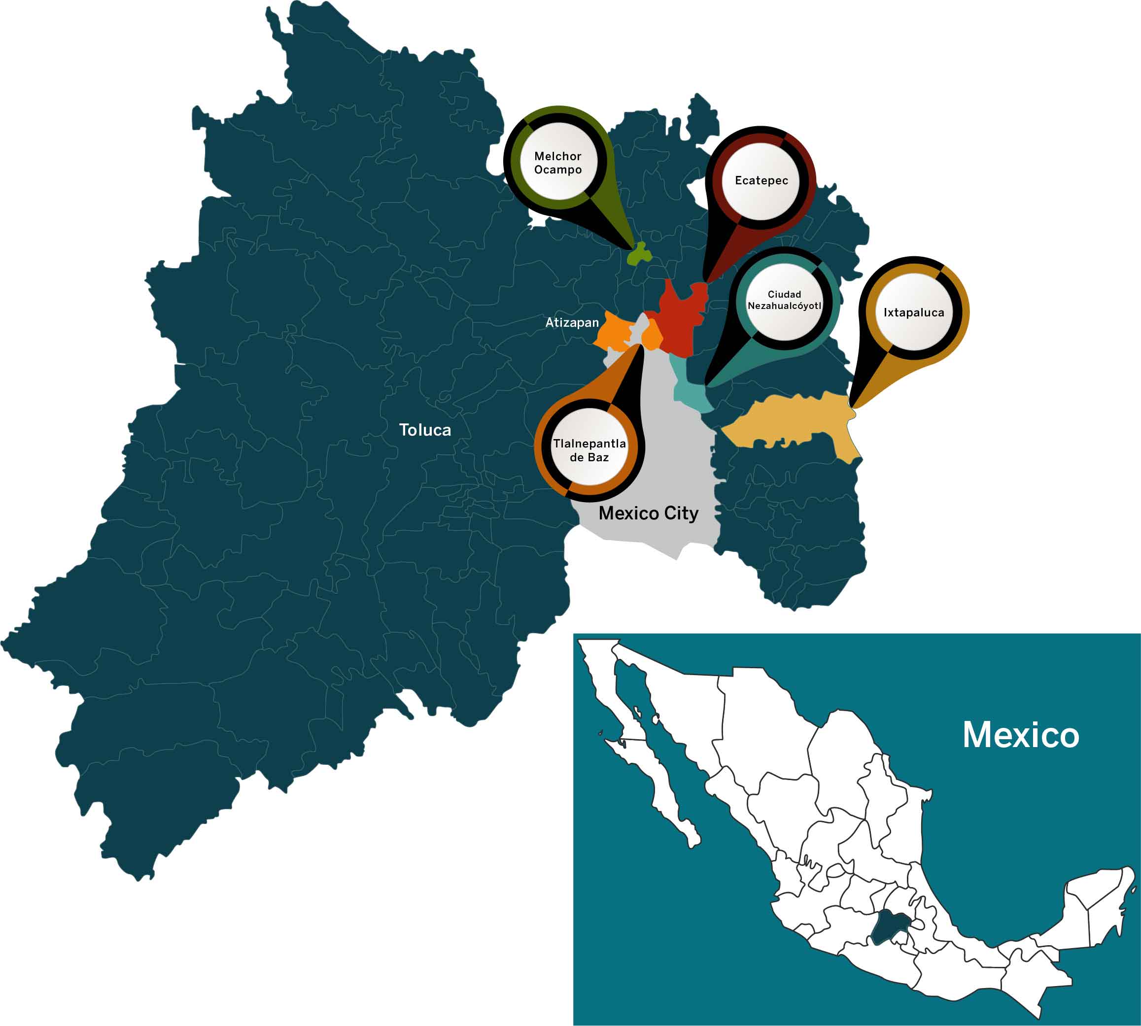 The municipalities known as 'the periphery' are something between slums and suburbs relative to Mexico City. While all of Mexico experienced the shadow pandemic, the periphery quickly became its epicenter.